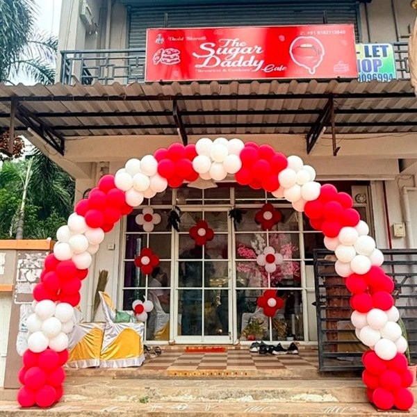 The Sugar Daddy Bakery & Cafe Storefront at Fortune Buddha Building, Visakhapatnam